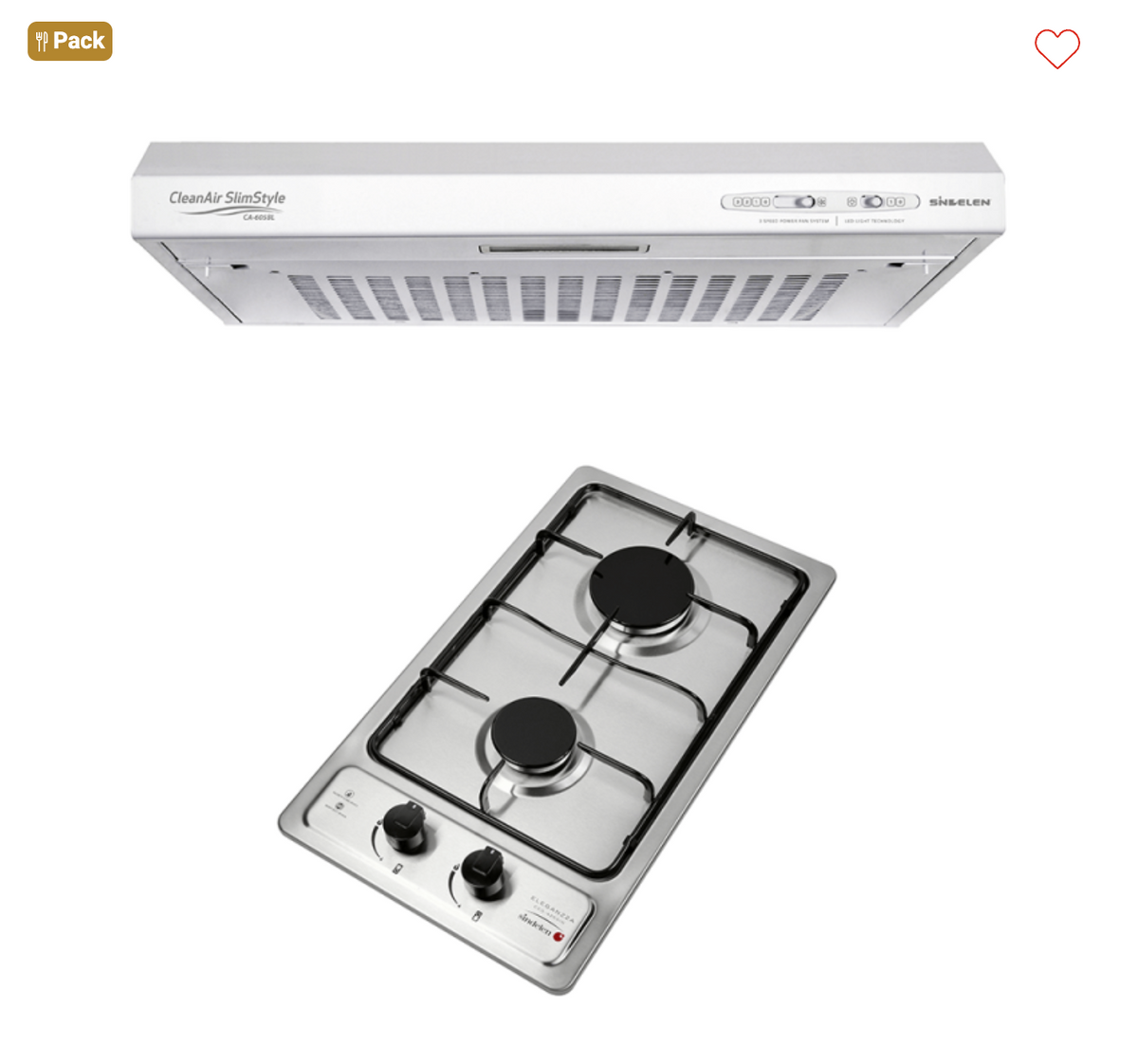 Kit Duo Campana y Encimera • CEG-4250IN + CA-605BL