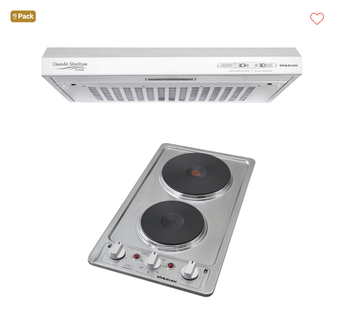 Kit Duo Campana y Encimera • CEE-4251IN + CA-605BL