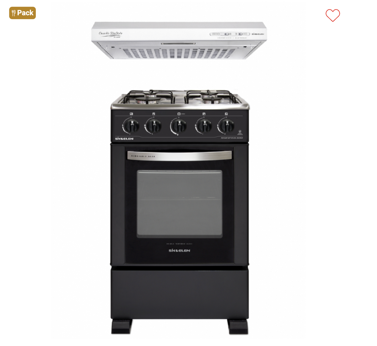 Kit Campana y Cocina • CH-5050NG + CA-605BL