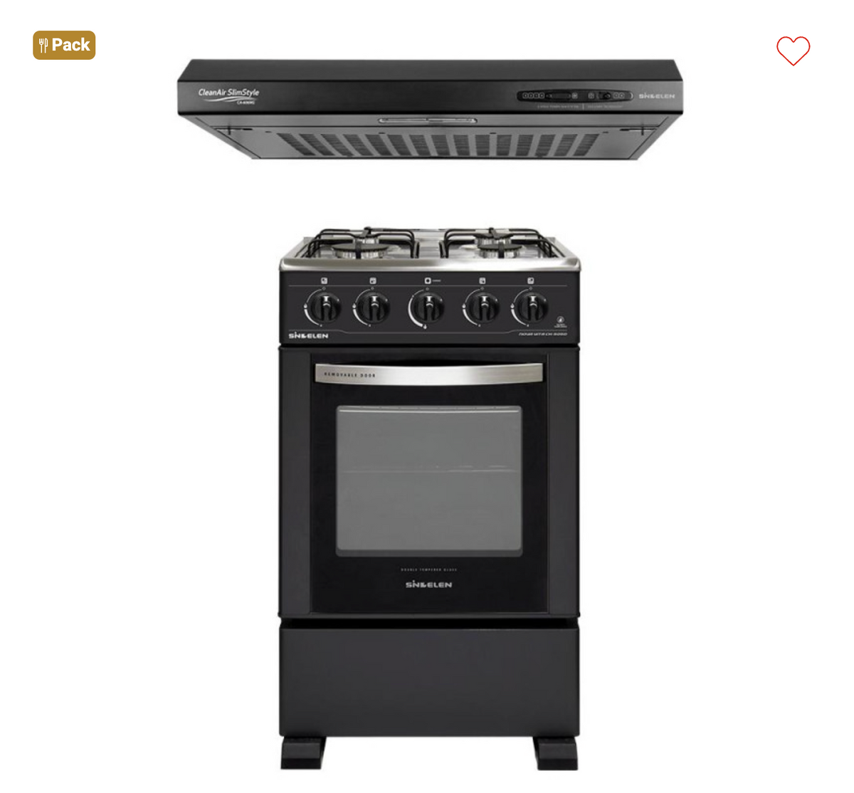 Kit Campana y Cocina • CH-5050NG + CA-606NG